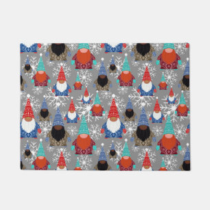 Paillasson Illustrations de flocon de neige Gnome Motif de No