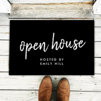 Immobilier Open House élégant noir Realtor