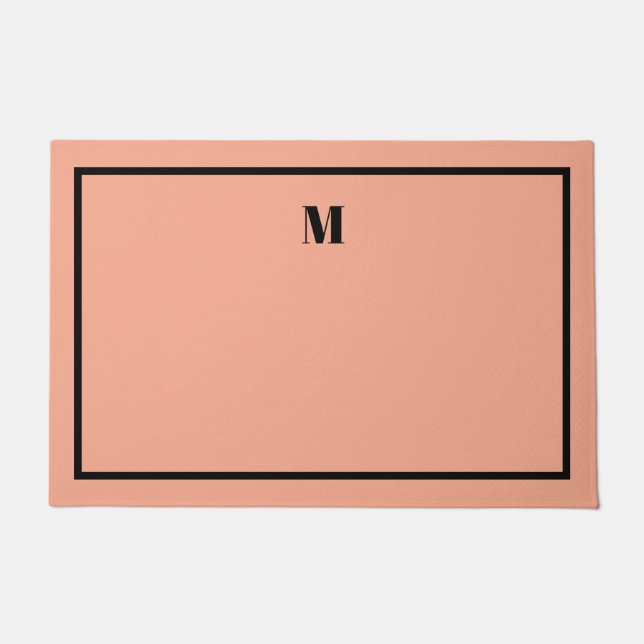 Paillasson Initiales Serif Classique Mat de bienvenue (Devant)
