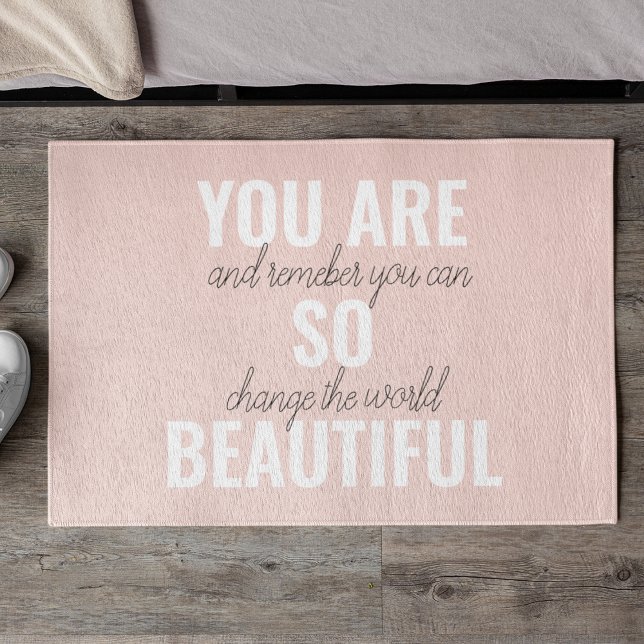 Paillasson Inspiration Vous Êtes Si Belle Citation Positive (Créateur téléchargé)