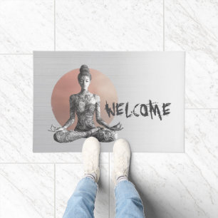 Paillasson Instructeur de méditation Yoga Reiki Master Lotus