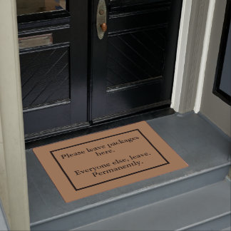 Paillasson Introvert's Leave Packages Here Doormat