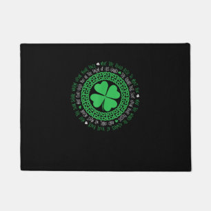 Paillasson Irish Blessing Celtic Knot 4 Clover à feuille - St
