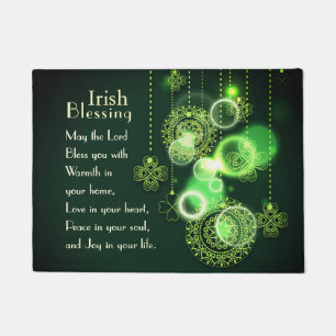 Paillasson Irish Blessing Love in your heart, Shamrock Design