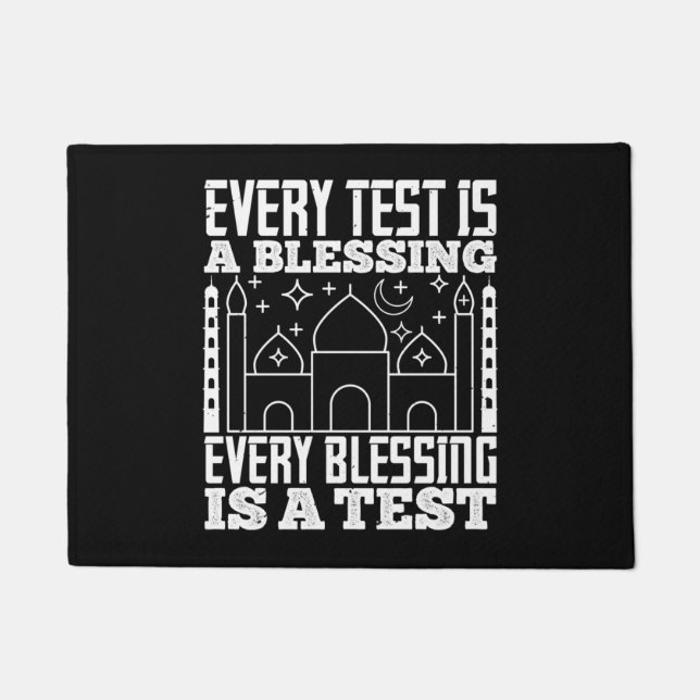 Paillasson Islam - Every Test Is A Blessing (Devant)
