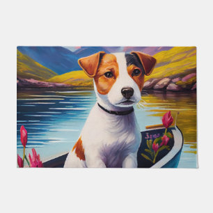 Paillasson Jack Russell à la pagaie : une aventure Pittoresqu