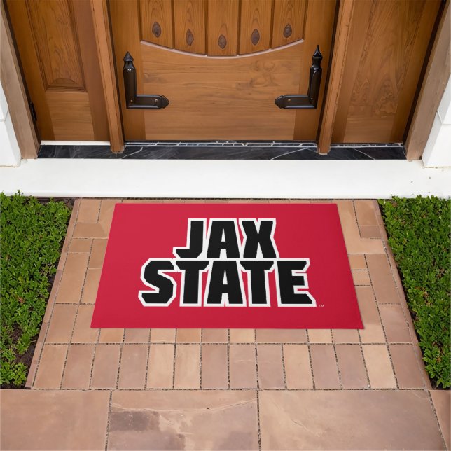 Paillasson Jacksonville State University JAX STATE Bold Text (De plein air)