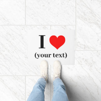 Paillasson J'AI LE COEUR ! Mat - Extérieur intérieur - 18" x 