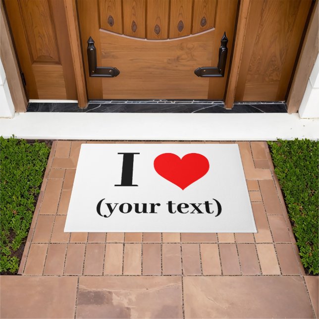 Paillasson J'AI LE COEUR ! Mat - Extérieur intérieur - 24 po  (De plein air)