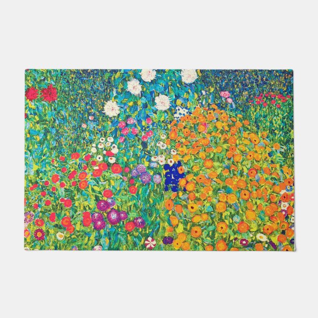 Paillasson Jardin aux fleurs, Gustav Klimt (Devant)
