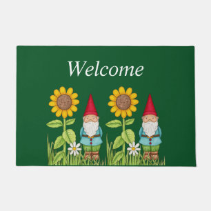 Paillasson Jardin de tournesol de Gnomes mignonnes Nature fle