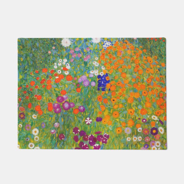 Paillasson Jardin des fleurs de Gustav Klimt (Devant)