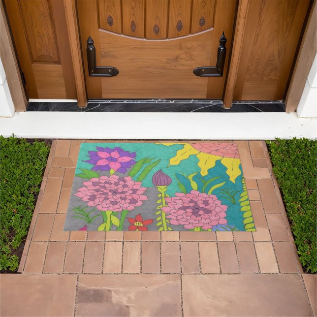 Paillasson Jardin fleuri du printemps (De plein air)