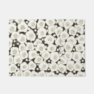 Paillasson Jardin floral à fleurs blanches du Japon