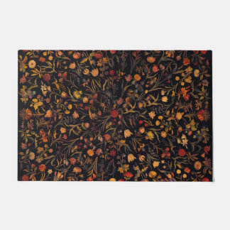 Paillasson Jardin floral exotique de minuit