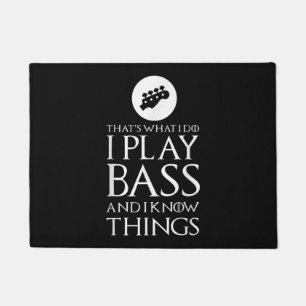 Paillasson Je Joue Bass Funny Bass Guitare