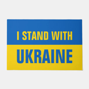 Paillasson Je Suis Avec L'Ukraine Drapeau Soutien Ukrainien