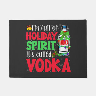 Paillasson Je suis plein d'esprit de Noël, ça s'appelle Vodka
