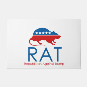 Paillasson Je suis un R.A.T : Républicain contre Trump