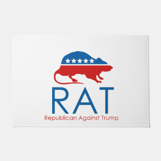 Paillasson Je suis un R.A.T : Républicain contre Trump