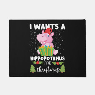 Paillasson Je Veux Un Hippopotame Pour Noël