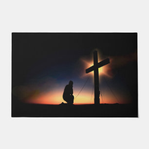 Paillasson Jésus Christ Crucifixion Cross Floor Mat
