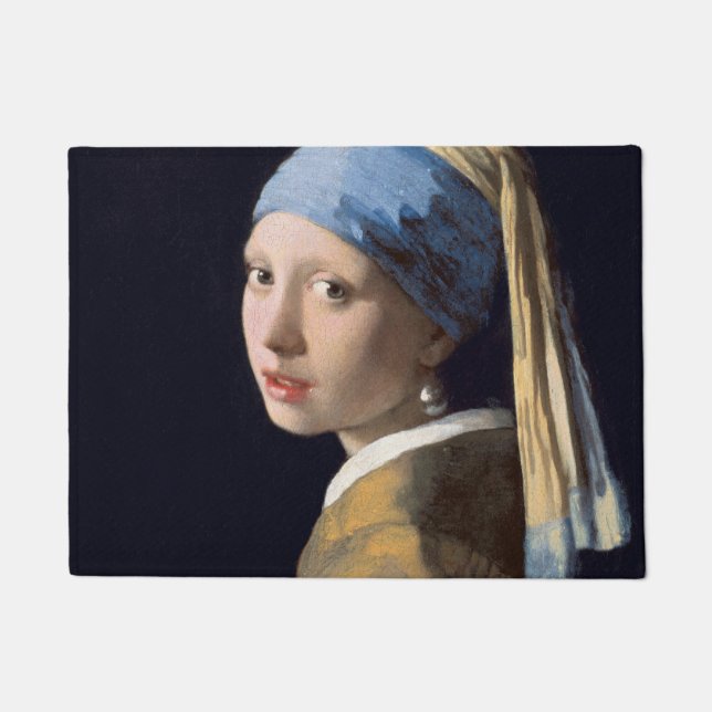 Paillasson JOHANNES VERMEER - Fille avec une boucle d'oreille (Devant)