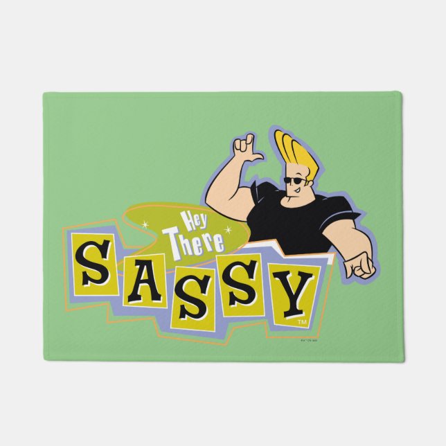 Paillasson Johnny Bravo - Hey There Sassy (Devant)