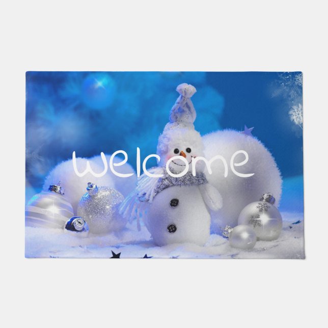 Paillasson joli bonhomme de neige (Devant)
