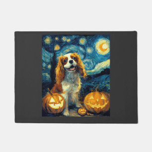 Paillasson Joli chien Cavalier King Charles Spaniel Halloween