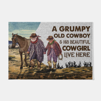 Paillasson Jolie Citation Cowboy Panier, Cowboy Mat
