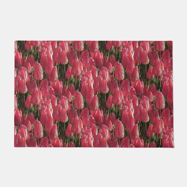 Paillasson Jolie tulipe rose (Devant)