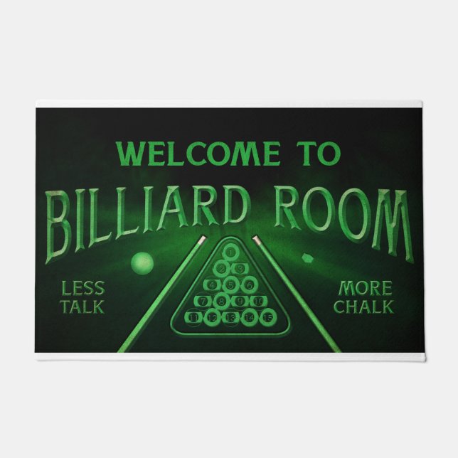 Paillasson Joueur de billard, matelas de billard (Devant)