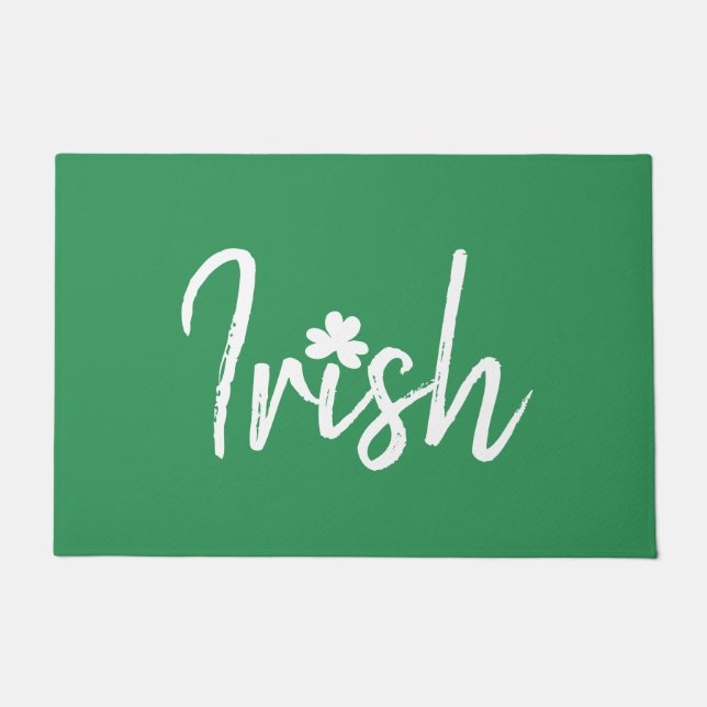 Paillasson Jour de la Saint Patrick Shamrock irlandais (Devant)