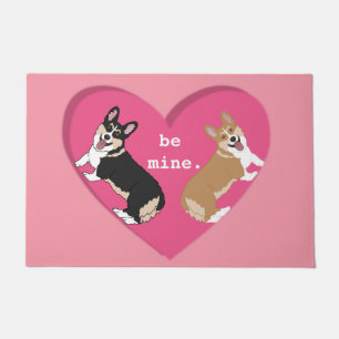 Paillasson Jour des Valentines Corgi