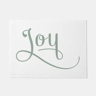 Paillasson Joy Script Sage
