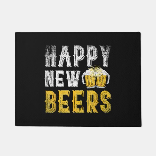 Paillasson Joyeuse fête de la bière nouvelle année (Devant)