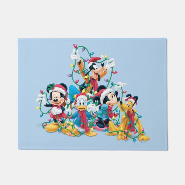 Paillasson Joyeuses fêtes | Mickey & Friends (Devant)