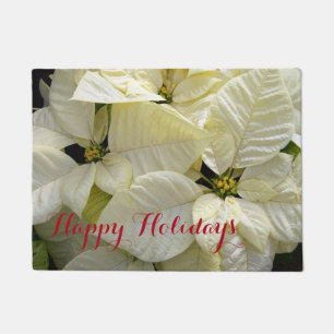 Paillasson Joyeuses vacances Poinsettias Doormat