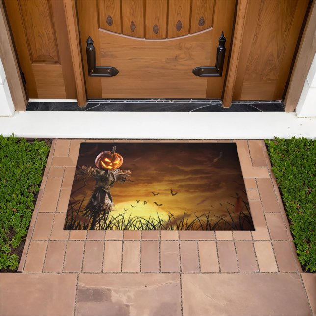 Paillasson Joyeux Citrouille d'Halloween Scarecrow (De plein air)