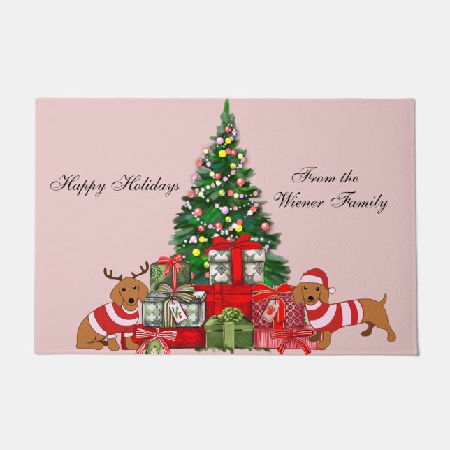 Paillasson Joyeux Dachshund Doormat (Devant)