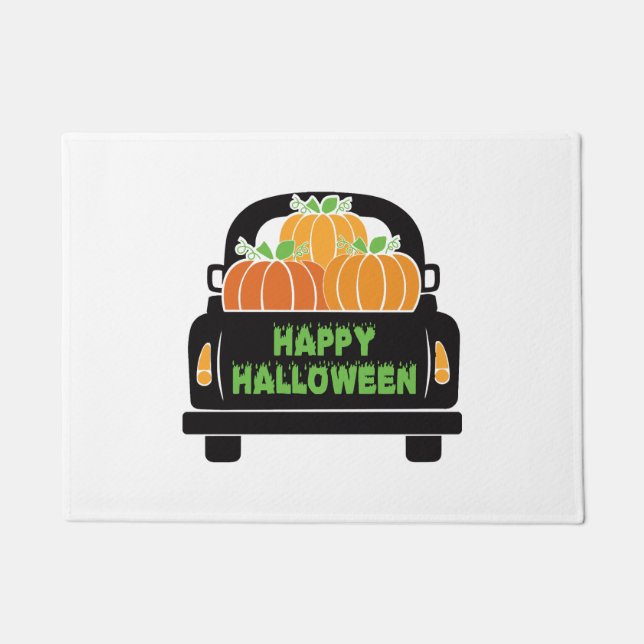 Paillasson Joyeux Halloween jour 2021 custume (Devant)