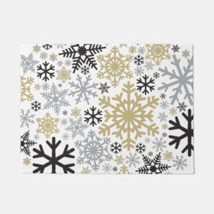 Paillasson Joyeux Noël hiver Motif de flocon de neige