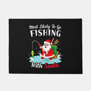 Paillasson Joyeux Noël Pour Cadeau Pêche Père Noël