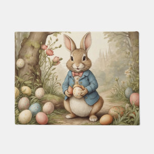 Paillasson Joyeux Pâques Panier OEufs Lapin Illustration