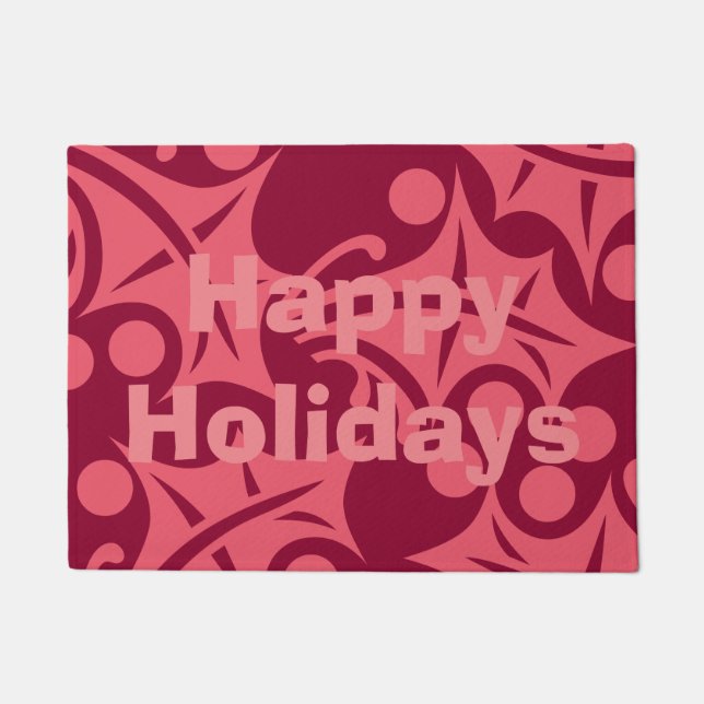 Paillasson Joyeux tournoi de portes en rose (Devant)