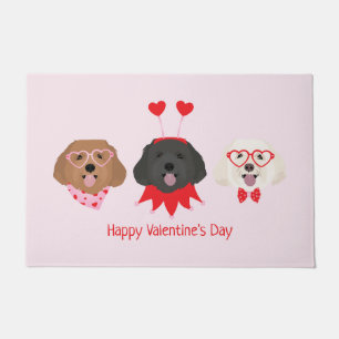 Paillasson Joyeux Valentines Day Chiens de Maltipoo