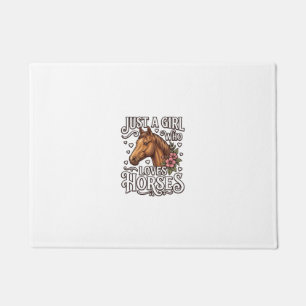 Paillasson Juste Une Fille Qui Aime Les Chevaux Design De Che