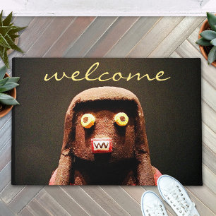 Paillasson Kachina Doll Photo Welcome Script mignon Whimsical