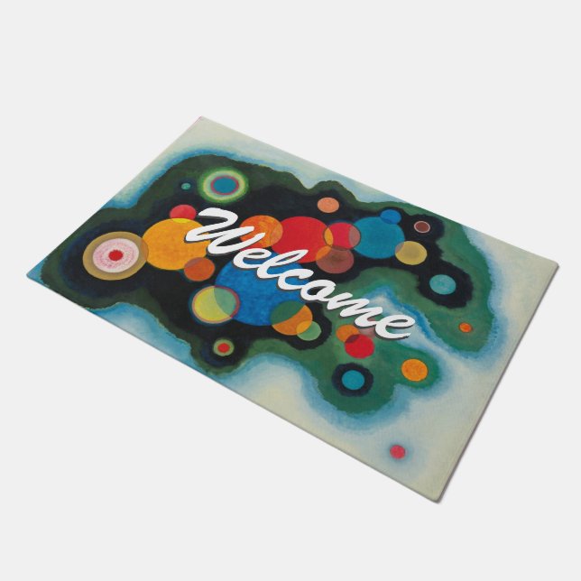 Paillasson Kandinsky Abstrait Art Moderne Accueil Professionn (Incliné)